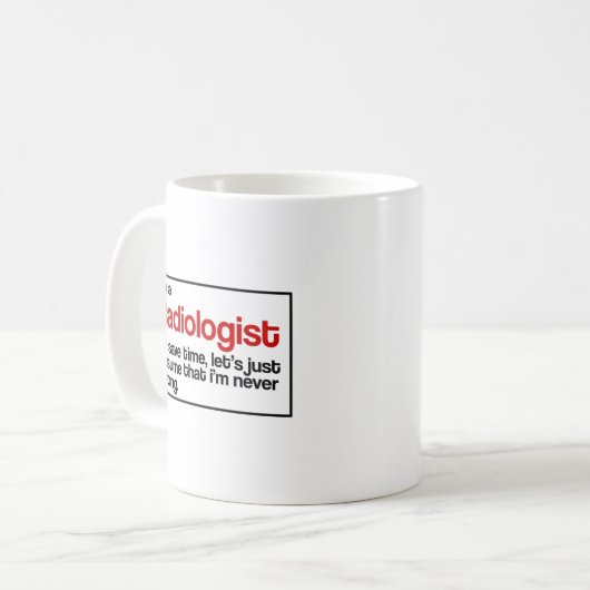 Mug Radiologue (Devant gauche)