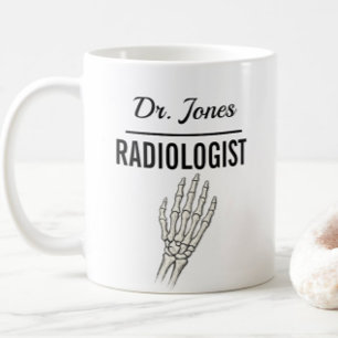 Mug RADIOLOGUE Cadeau de docteur avec nom personnalisé