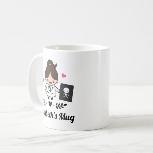 Mug Radiologue de technicien de radiographie (Devant gauche)