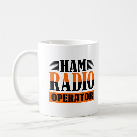 Mug Radioopérateur de jambon amateur (Gauche)