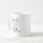 Mug Raffin de couche à cadre bleu vert rose (Devant gauche)