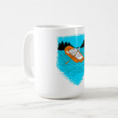 Mug Rafting d'eau blanche Raquette d'aviron (Devant gauche)
