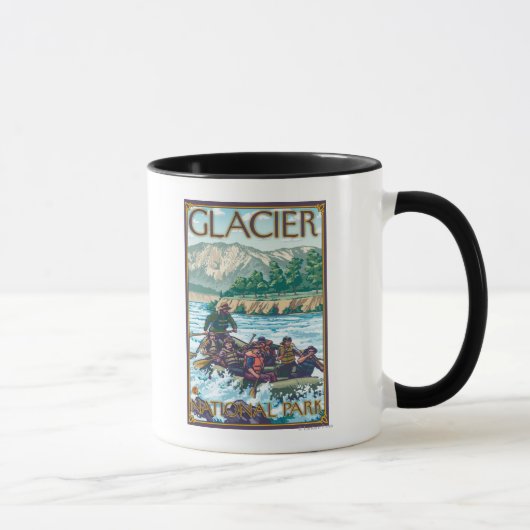 Mug Rafting en eau blanche - Parc national des Glacier (Droite)