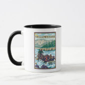 Mug Rafting en eau blanche - West Yellowstone, Montana (Gauche)