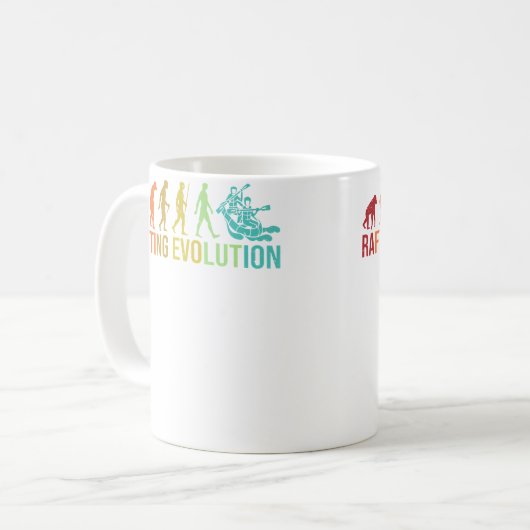 Mug Rafting Evolution - River Whitewater Rafting Funny (Devant gauche)