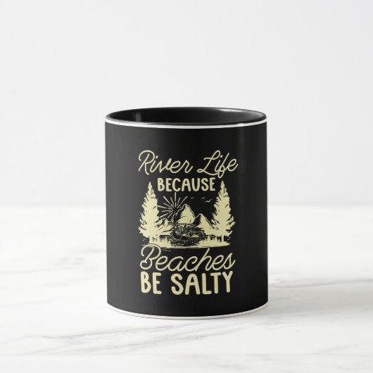 Mug Rafting River Life Parce Que Plages Kayak Paddle (Centre)