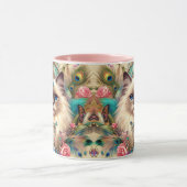 Mug Ragdoll Chat Princesse Vintage Style Motif (Centre)