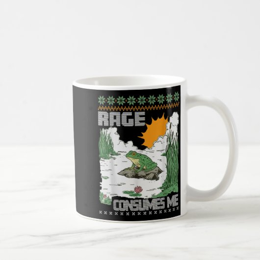 Mug Rage Consumes Me Ugly Christmas Sweaters Funny Fro (Droite)