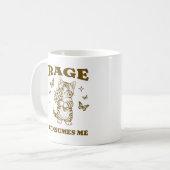 Mug Rage me consomme drôle chat mème mignon Kitten (Devant gauche)