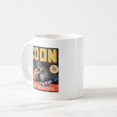 Mug Ragondin étiquette vintage de patates douces de (Devant gauche)
