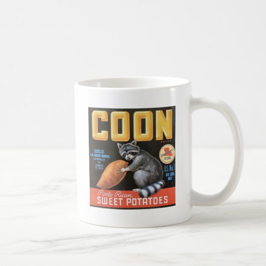 Mug Ragondin étiquette vintage de patates douces de (Droite)