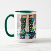 Mug Rain boots Painting  - Children's Room Decor (Gauche)