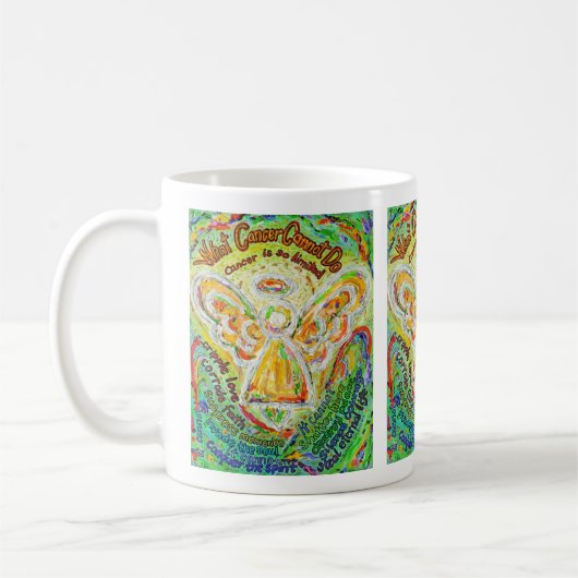 Mug Rainbow Angel Ce que le cancer ne peut pas faire C (Gauche)