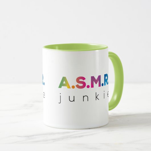 Mug Rainbow ASMR junkie (Devant droit)