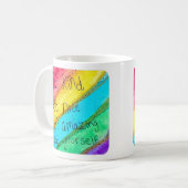 Mug Rainbow BE Kind BE Yourself Inspirational Saying  (Devant gauche)