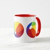 Mug Rainbow Beach Ball Beach Vacances Ocean Summer (Devant droit)