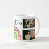Mug Rainbow Best Friends Forever Bestie Photo Collage (Devant droit)