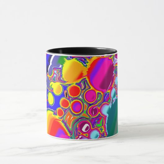 Mug Rainbow Blast Art Abstrait (Centre)