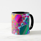 Mug Rainbow Blast Art Abstrait (Devant droit)