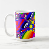 Mug Rainbow Blast Art Abstrait (Gauche)
