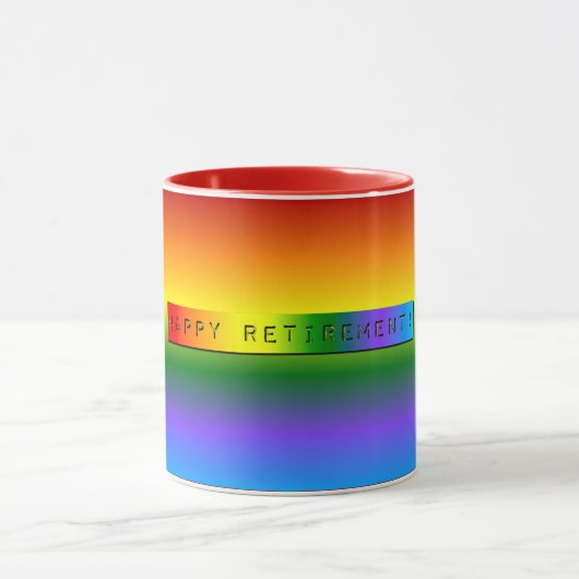 Mug Rainbow Bonne retraite ! (Centre)