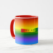Mug Rainbow Bonne retraite ! (Devant gauche)