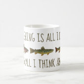 Mug Rainbow Brown Brook Trout Fishing Quote (Centre)