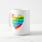 MUG RAINBOW COEUR JOHN 15:12 CONCEPTION (Devant gauche)