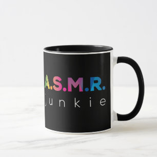 Mug Rainbow color ASMR junkie Black Edition