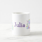 Mug Rainbow color Unicorn girl (Centre)