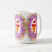Mug Rainbow Confetti Swirl Ice Cream (Devant droit)