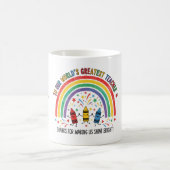 Mug Rainbow Dancing Crayon Worlds Greatest Teacher (Centre)