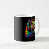 Mug Rainbow DJ Chat Avec Lunettes De Soleil (Devant droit)