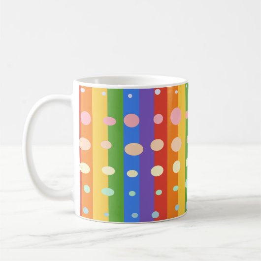 MUG RAINBOW DOT SRIPES (Gauche)