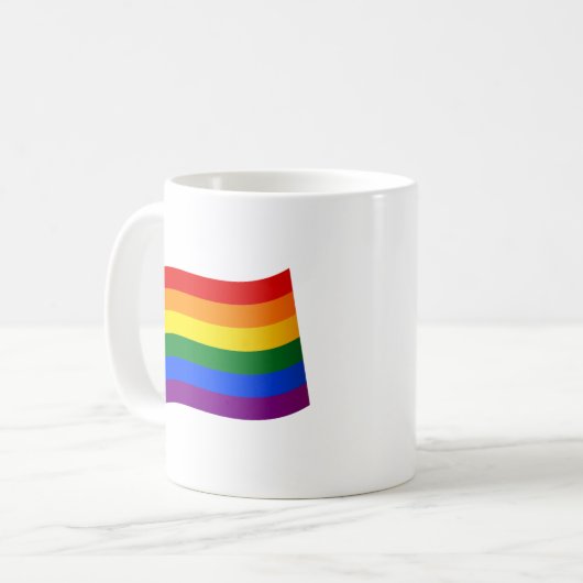 Mug Rainbow Flag Gay pride LGBT L'amour est l'amour (Devant gauche)
