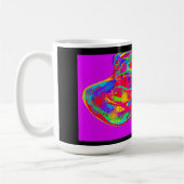Mug Rainbow Floral Fur Feathered Hat (Gauche)