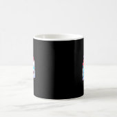 Mug Rainbow Galaxy Chat équitation Requin dans l'espac (Centre)