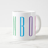 Mug RAINBOW Grand Blanc (Devant droit)