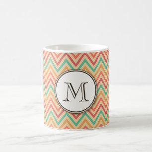 Mug Rainbow Grunge Zigzag Chevrons