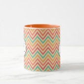 Mug Rainbow Grunge Zigzag Chevrons (Centre)