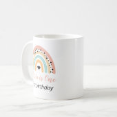 Mug Rainbow & Hearts 1er fête d'anniversaire (Devant gauche)