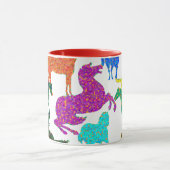 Mug Rainbow Horses - "Dotty about Horses !" (Centre)
