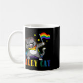 Mug Rainbow Lgbt Fierté lesbienne Dabbing Chat (Gauche)