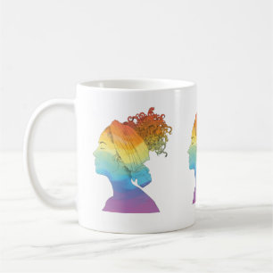 Mug Rainbow Life, femme, liberté