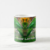 Mug Rainbow Lorikeet Floral Nature Photo (Centre)