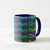 Mug Rainbow Om Mani Padme Hum sur violet (Devant droit)