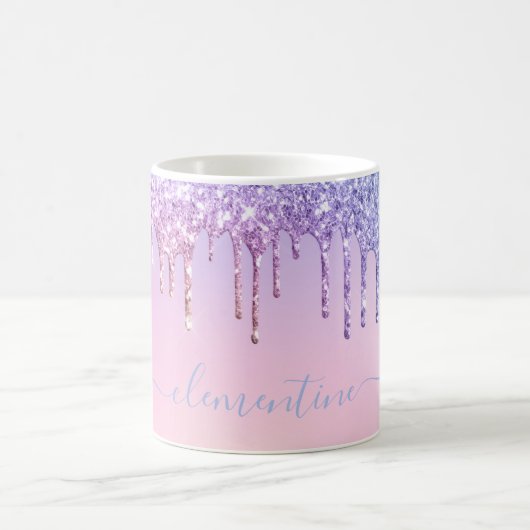 Mug Rainbow parties scintillant scintillement script g (Centre)