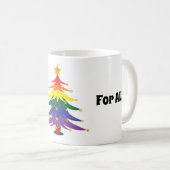 Mug RAINBOW pride lgbt noël gay lesbienne bisexuel (Devant droit)