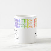 Mug Rainbow Schematica Musique personnalisée (Centre)