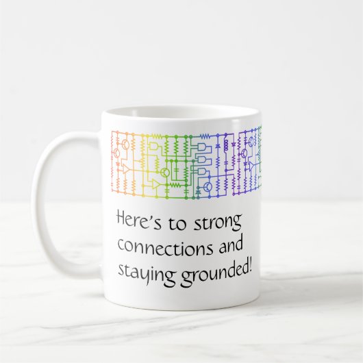 Mug Rainbow Schematica Musique personnalisée (Gauche)